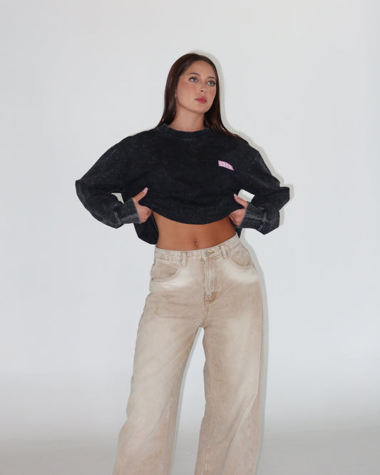 CLUB ACID WASH LS